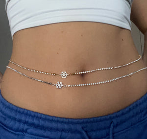 Snowflake belly chain