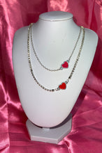 Red heart necklace