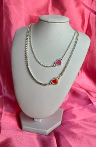 Red heart necklace