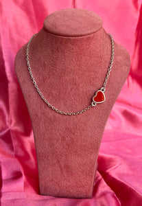 Red heart necklace