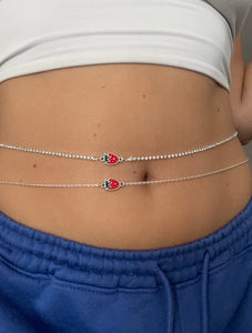 Strawberry belly chain