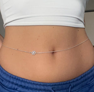 Snowflake belly chain