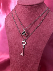 Dice pendant necklace