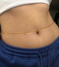 Heart belly chain