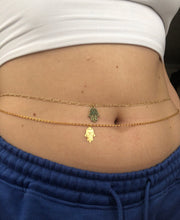 Hamsa hand belly chain