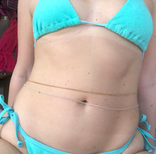 Colour double belly chain