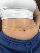 Fish bone belly chain