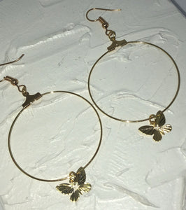 Butterfly hoops - Icegoldbyvee