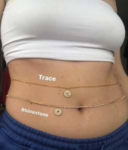 Round initial belly chain