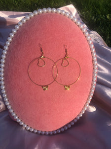 Heart+butterfly hoops