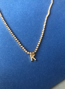 Cz name necklace