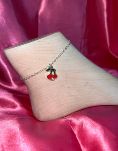 Cherry anklet