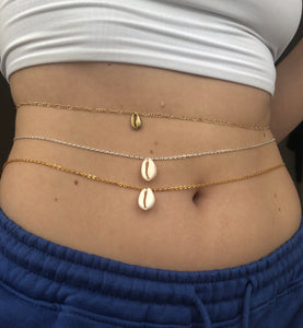 Seashell belly chain