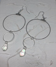 Rain drop double circle hoops - Icegoldbyvee