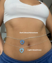 Colour heart belly chain