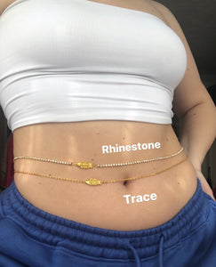 Fish bone belly chain