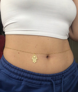 Hand of Fatima belly chain