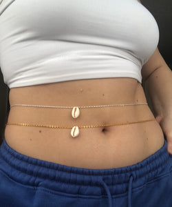 Seashell belly chain