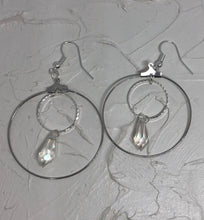 Crystal drop round earrings - Icegoldbyvee