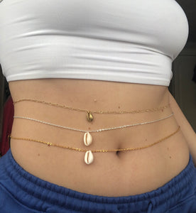 Seashell belly chain