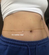 Zodiac sign belly chain