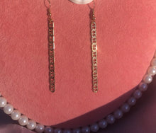 Bar chain earrings