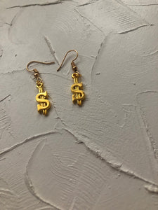 Money bag earrings - Icegoldbyvee