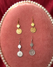 Coin drop earrings