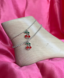 Cherry anklet