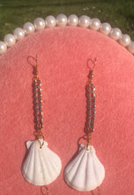 Seashell chain earrings