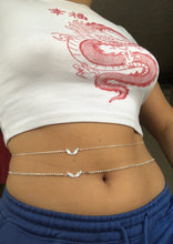 Crystal wing belly chain