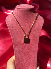 Large lock necklace