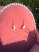 Small seashell earrings