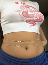 Crystal wing belly chain