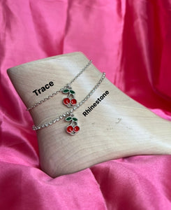 Cherry anklet