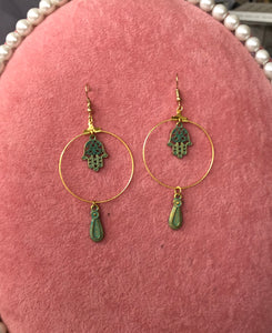 Hand of Fatima earrings