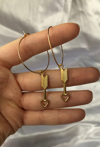 Love arrow hoops