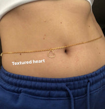 Heart belly chain