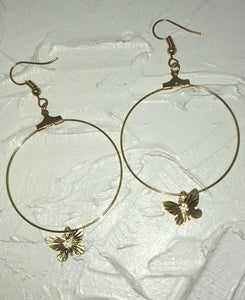 Butterfly hoops - Icegoldbyvee