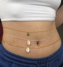 Seashell belly chain