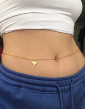 Heart belly chain