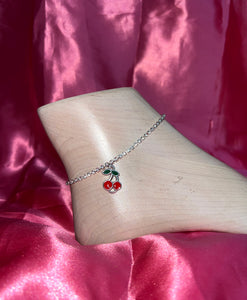 Cherry anklet