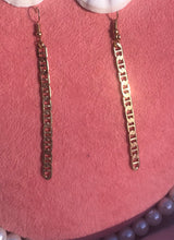 Bar chain earrings