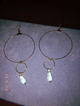 Rain drop double circle hoops - Icegoldbyvee