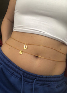 Zodiac sign belly chain