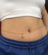 Anchor/Lock pendant belly chain