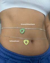 Colour heart belly chain