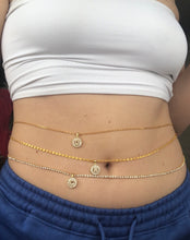 Round initial belly chain