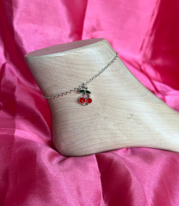 Cherry anklet