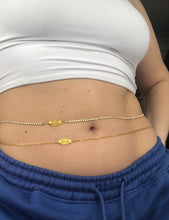 Fish bone belly chain